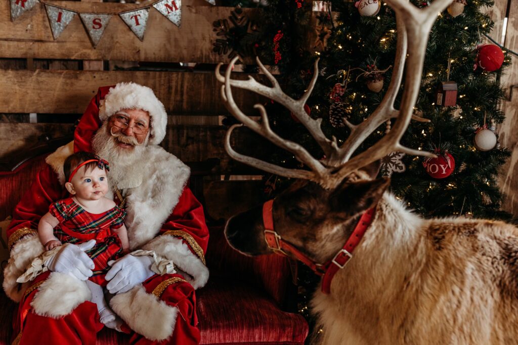 Santa Claus and Reindeer