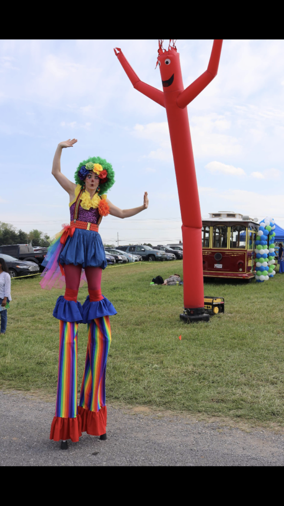 party stilt walker