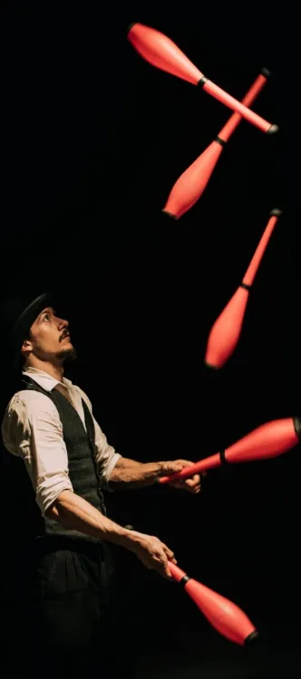 Juggler at event